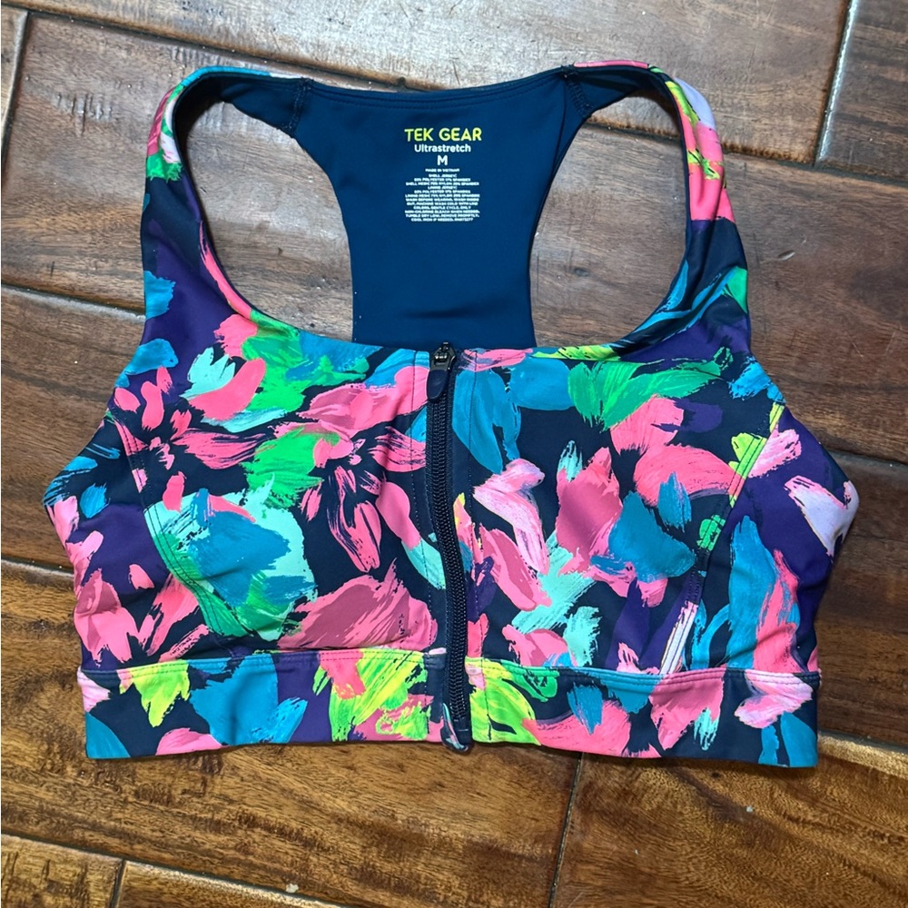 Tek Gear Women's Multicolor Swim Top Size M